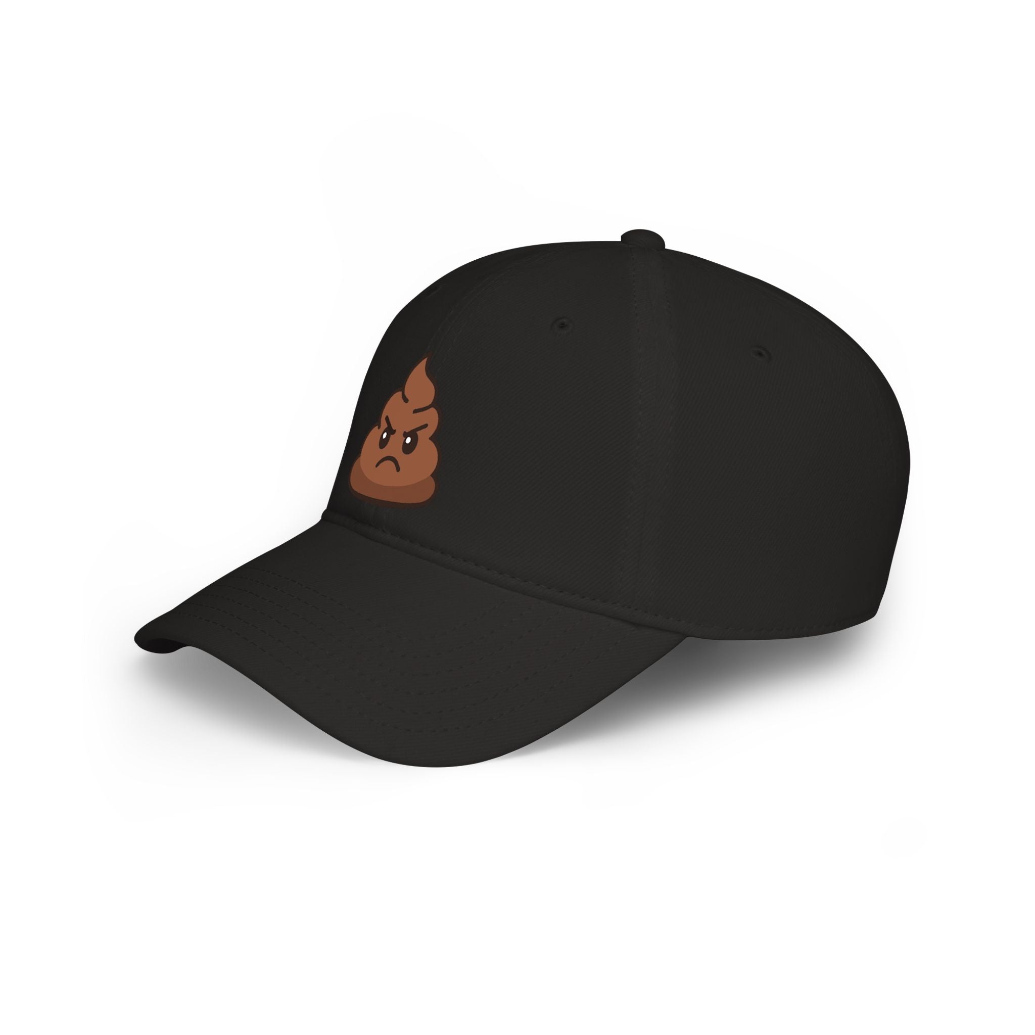 Angry Poop Emoji Cap — Funny Low Profile Baseball Hat
