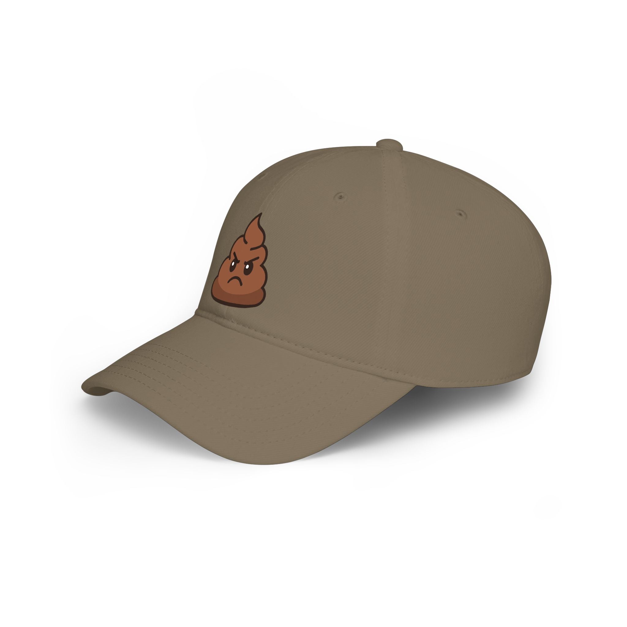 Angry Poop Emoji Cap — Funny Low Profile Baseball Hat